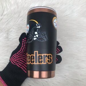 Steelers Tumbler 20 oz Coffe Mug With Magnétic Lid